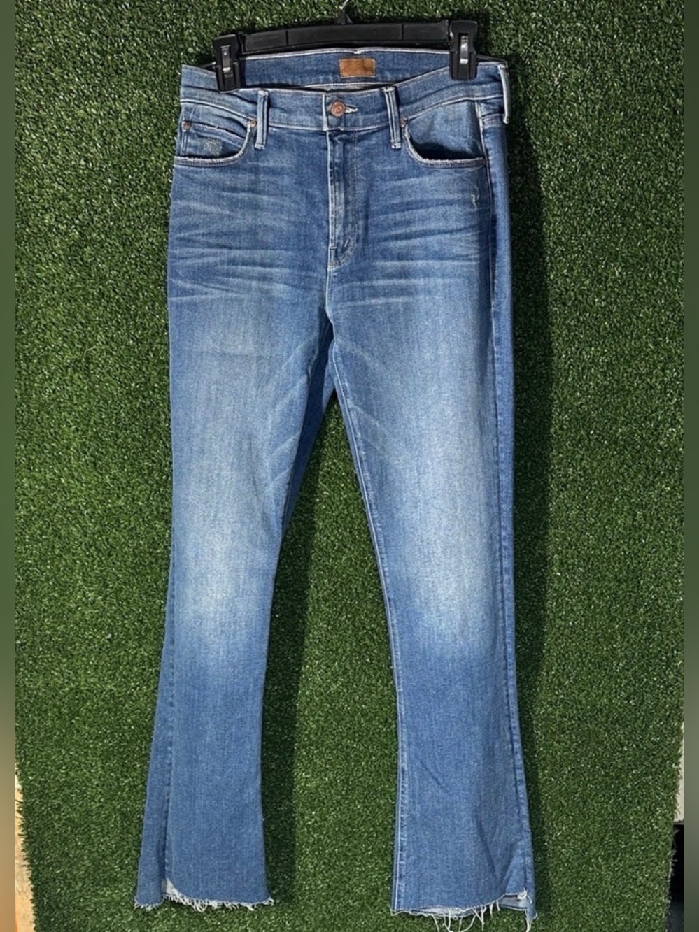 MOTHER Women's Light Blue Flare Jeans